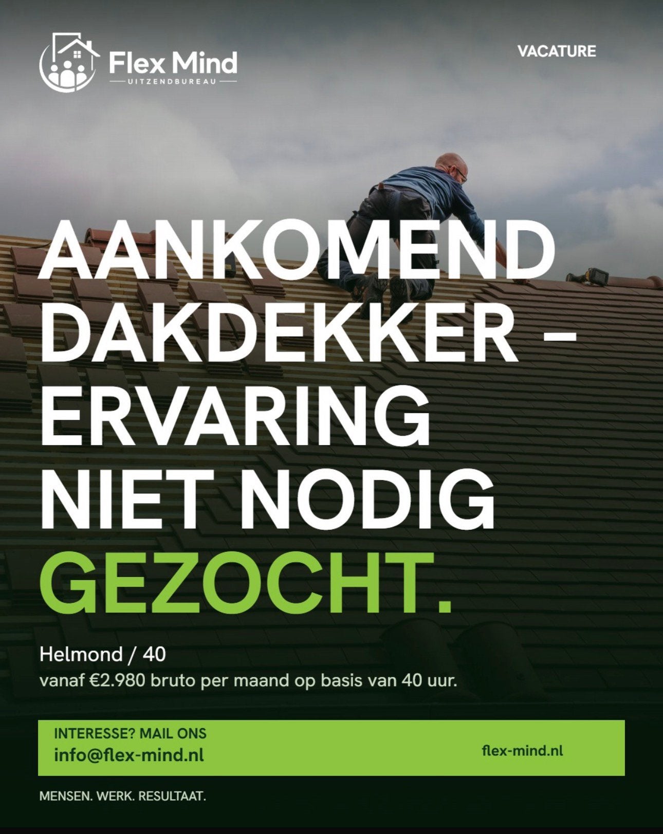 Dakdekker Gezocht - Eindhoven en omgeving | €2.980+ bruto