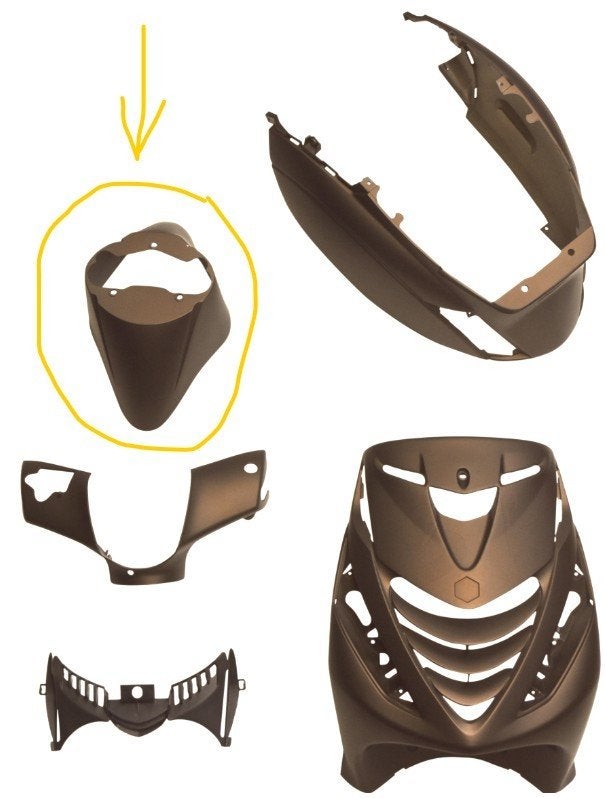 Voorspatbord Piaggio ZIP SP BMW Marrakesh Bruin, Ophalen of Verzenden, Nieuw, Kap, Piaggio