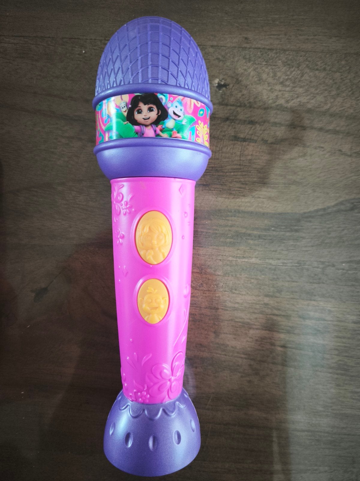 Dora microfoon met geluid paars/roze, Kinderen en Baby's, Ophalen of Verzenden, Zo goed als nieuw, Meisje