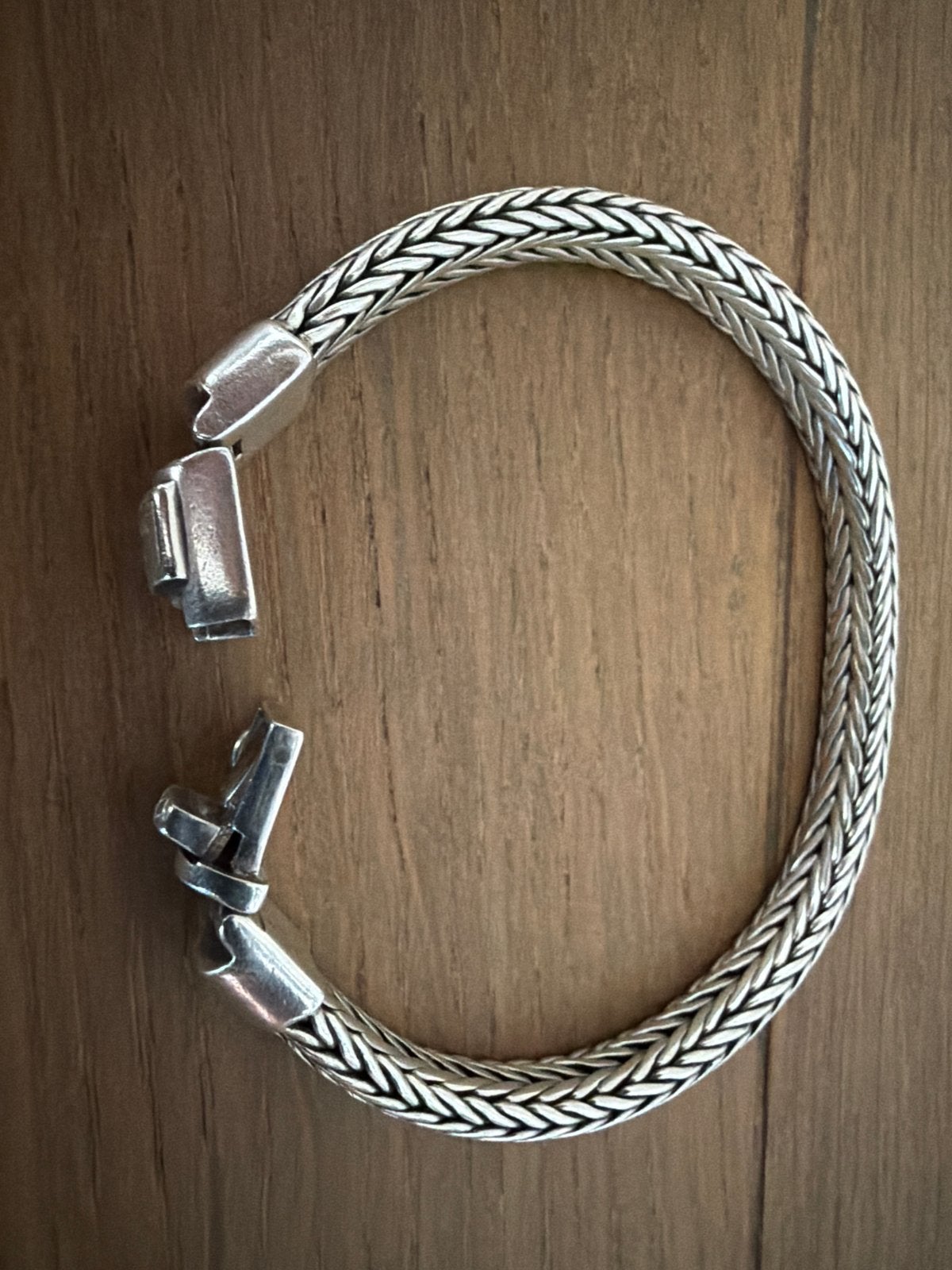 Buddha to Buddha armband, zilver, vlechtpatroon, Sieraden, Tassen en Uiterlijk, Armbanden, Ophalen of Verzenden, Zo goed als nieuw