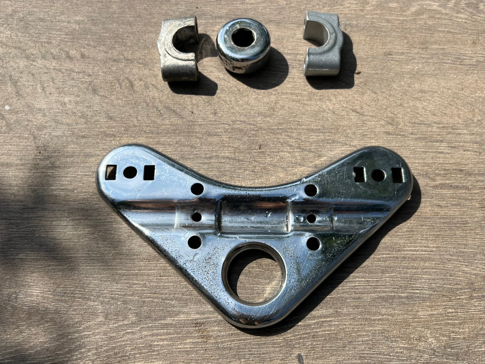 Stuurplaat met montagedelen Zundapp 517, Fietsen en Brommers, Ophalen of Verzenden, Gebruikt, Frame