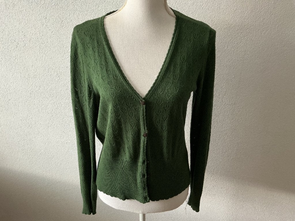 King Louie ajour vest L, Kleding | Dames, Ophalen of Verzenden, Zo goed als nieuw, Groen