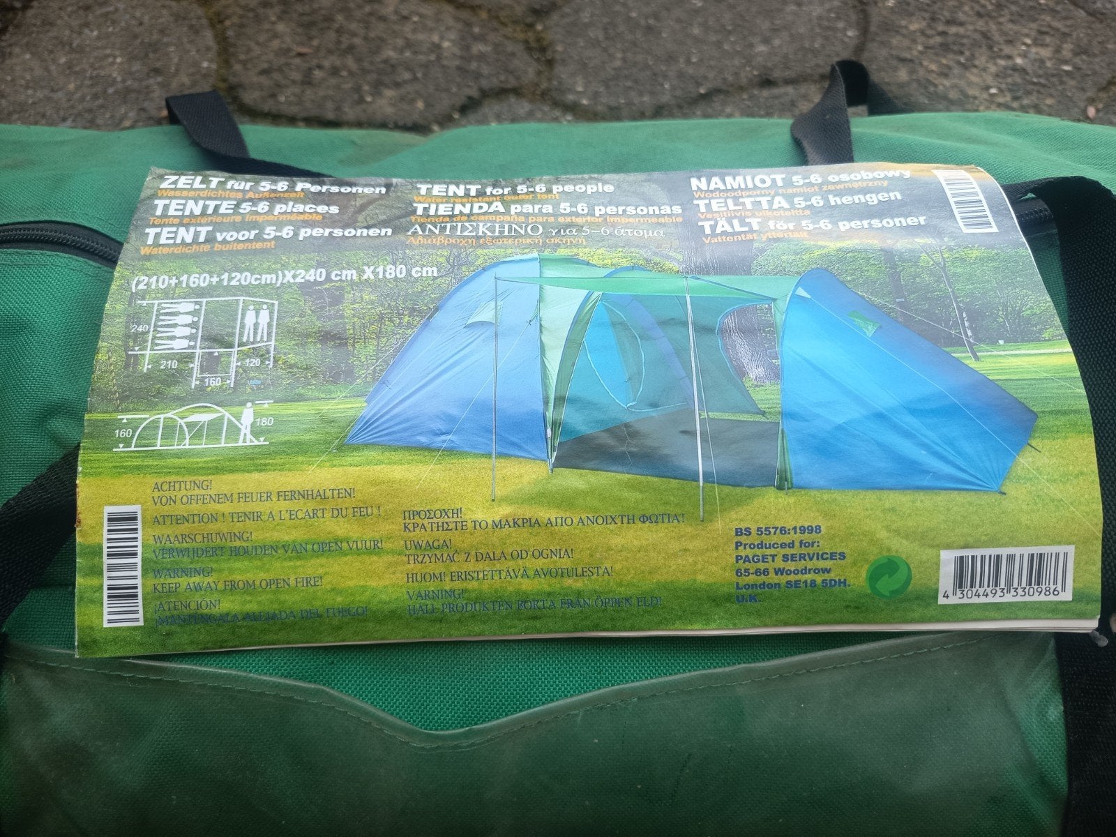 Tent, 5-6 personen, Caravans en Kamperen, Ophalen of Verzenden