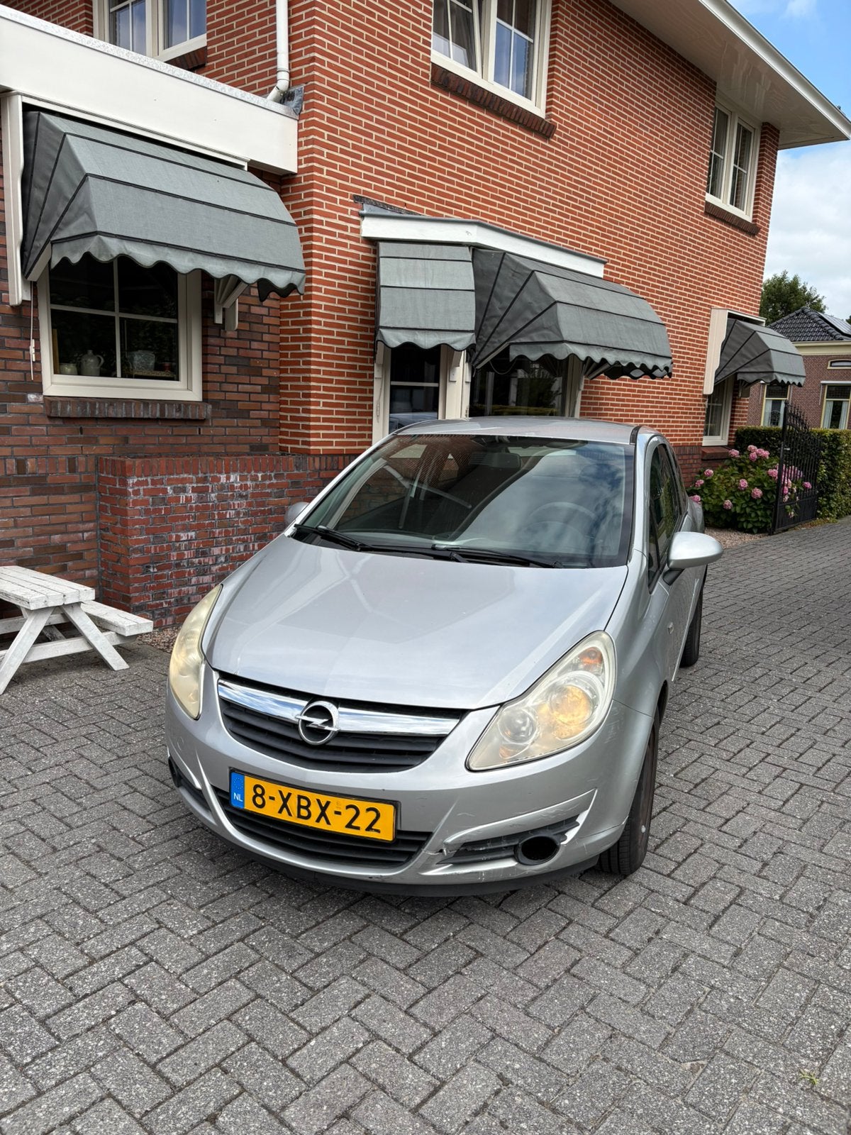 Opel corsa 1.2 2007 nieuwe apk en werkende airco, Voorwielaandrijving, 31 €/maand, 4 cilinders, Origineel Nederlands
