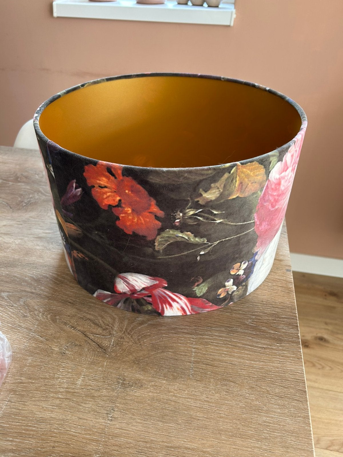 Bloemen lampenkap, Huis en Inrichting, Lampen | Lampenkappen, Ophalen, Zo goed als nieuw