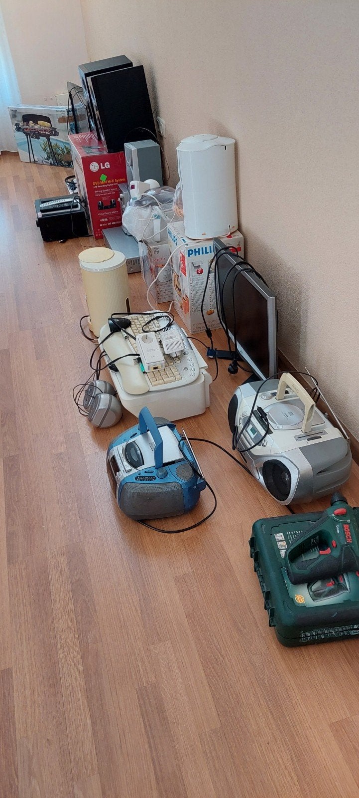 Diverse apparaten met stekker - ivm verhuizing, Ophalen, Gebruikt