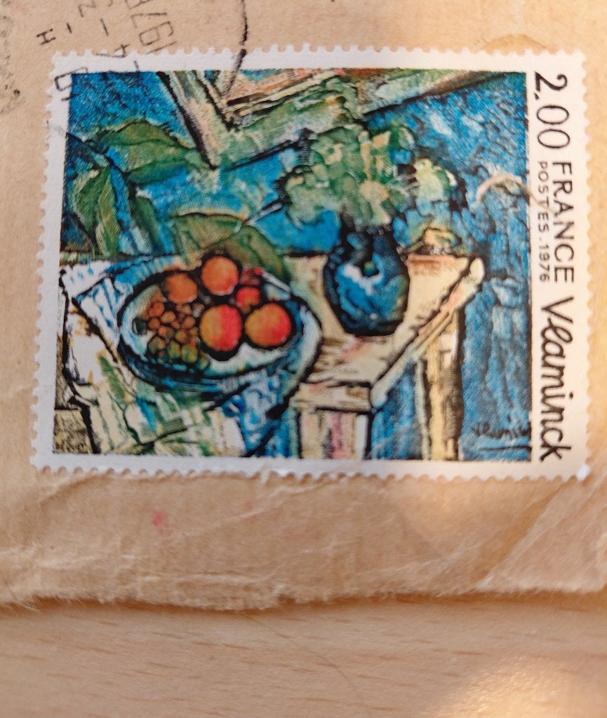 1976 Frankrijk schilderij stilleven Maurice de Vlaminck, Verzenden, Gestempeld