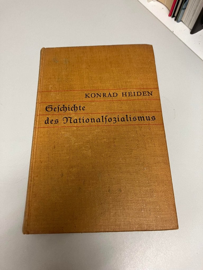 Geschichte des Nationalsozialismus Konrad Heiden, Verzamelen, Overige soorten, Ophalen of Verzenden, Duitsland, Zie ook onze