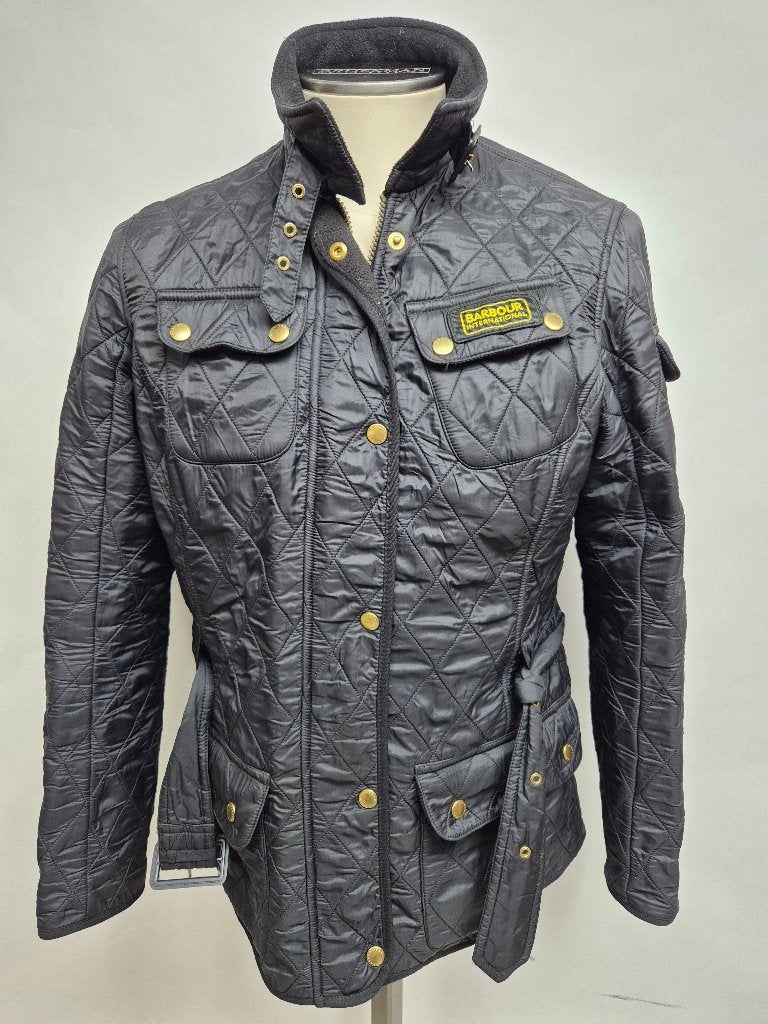 Barbour 'Int. Quilt' dames winterjas, maat 42, Kleding | Dames, Barbour, Zwart, Maat 42/44 (L), Ophalen of Verzenden