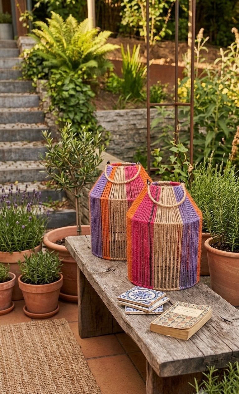 NIEUW !! Twee superleuke gekleurde lantaarns, Tuin en Terras, Ophalen of Verzenden, Nieuw
