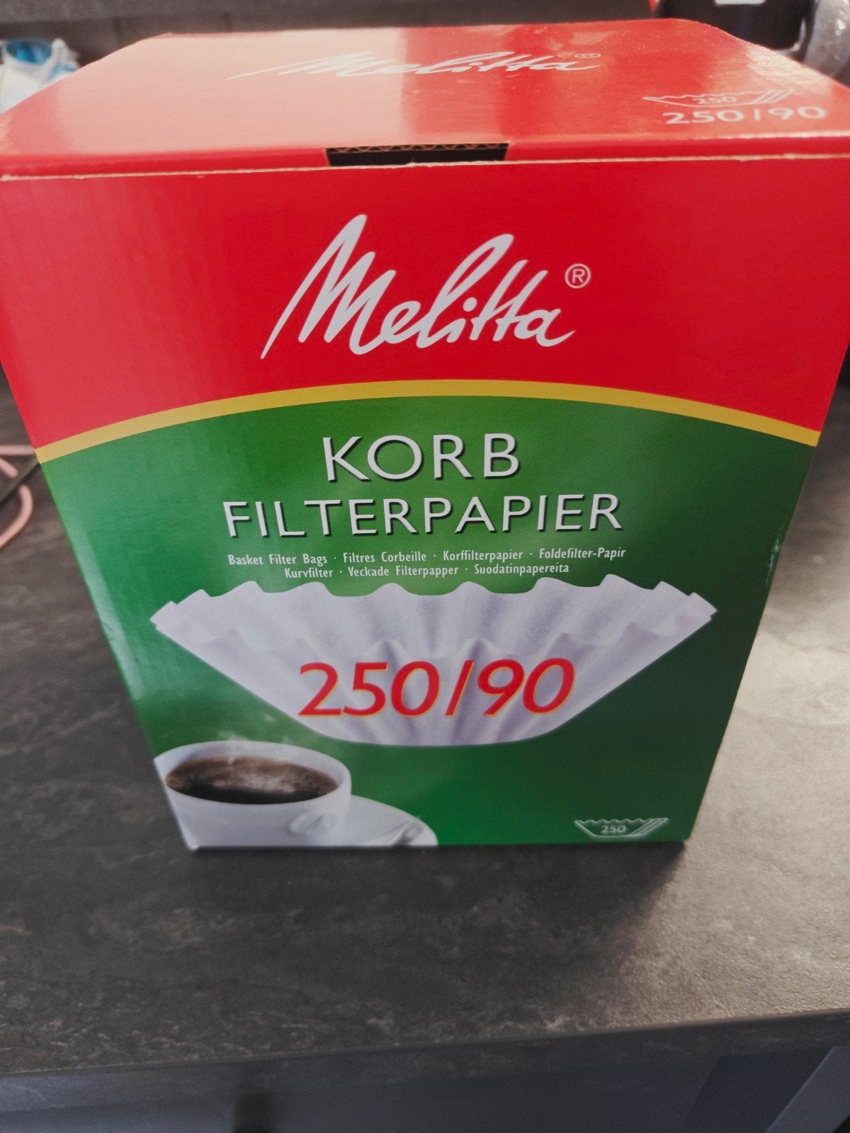 Melitta Korb Filterpapier 250/90 - Koffiefilters, Ophalen, Overige modellen, 10 kopjes of meer, Nieuw