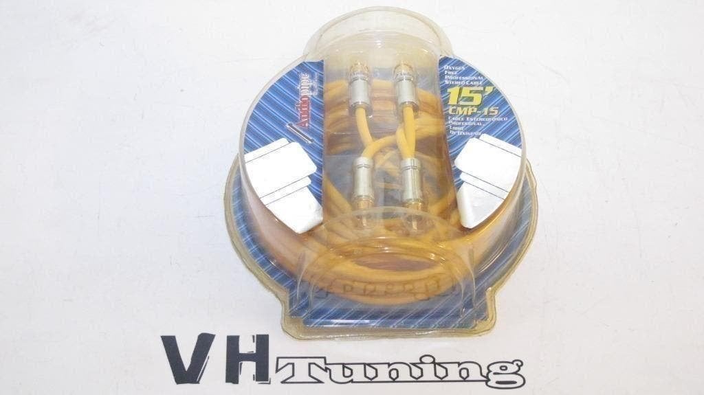 Audiopipe CMP-15 profesional RCA cable 15' / tulp kabel, Auto diversen, Ophalen of Verzenden, Nieuw
