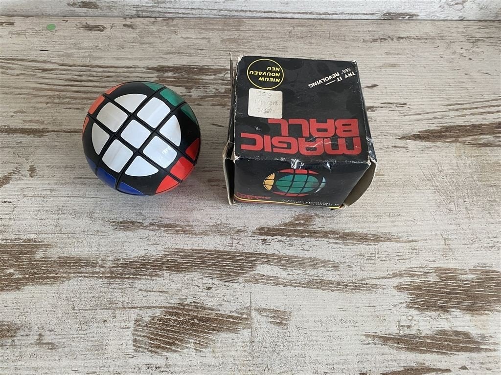 Magic Ball Rubik\'s Cube stijl vintage [1497], Verzenden, Zo goed als nieuw, Jongen