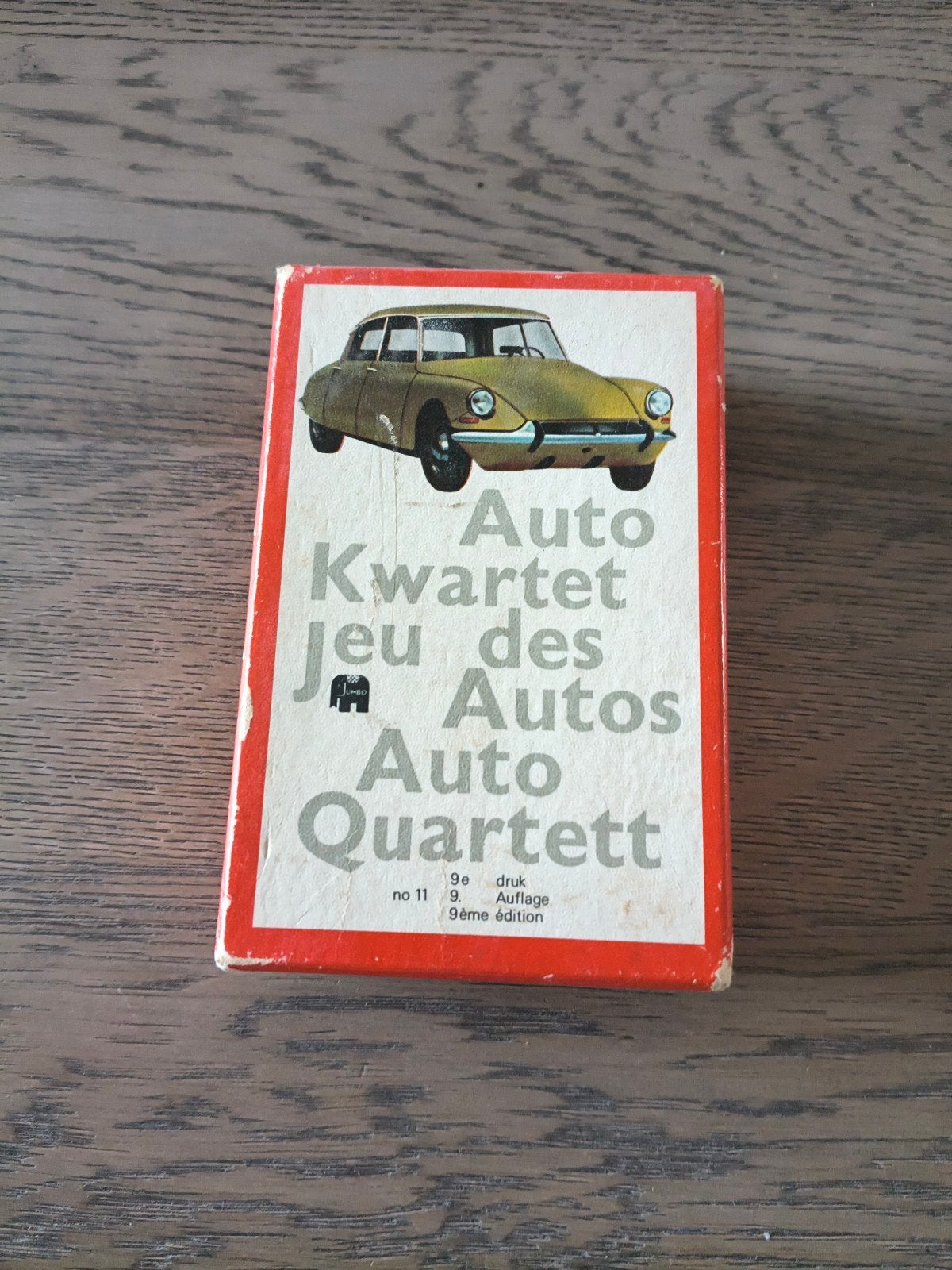 Jumbo Auto Kwartet - Vintage Autokaartspel, Ophalen of Verzenden, Gebruikt, Auto's