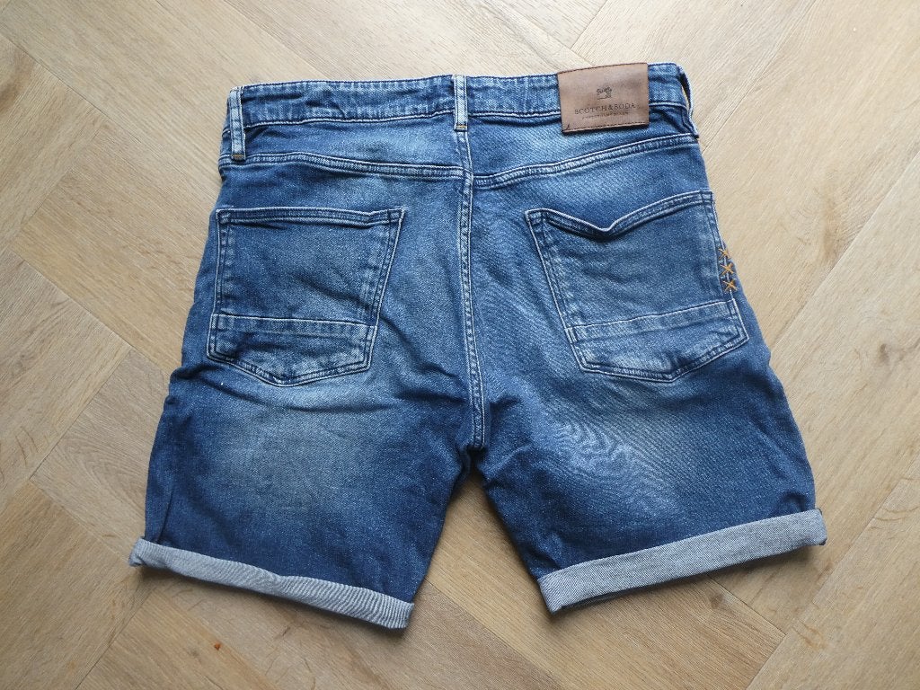 Korte Scotch & Soda spijkerbroek, Ralston maat 32, Blauw, W32 (confectie 46) of kleiner, Ophalen of Verzenden, Zo goed als nieuw