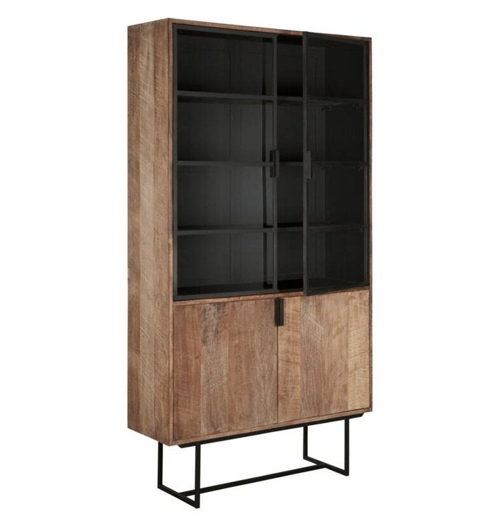 Vitrinekast Odeon I Whoon I Meubilex I van €2449 voor €1399, Ophalen, 100 tot 150 cm, 200 cm of meer, 25 tot 50 cm