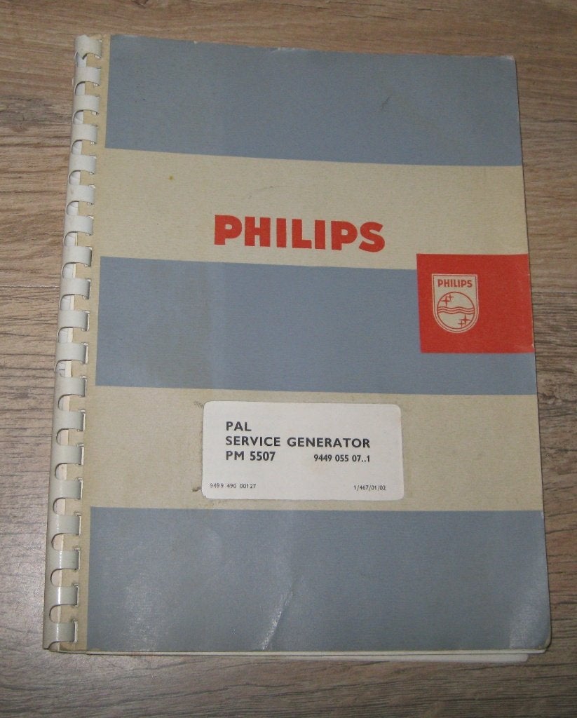 Boekwerk Philips service generator PM-5507, Ophalen of Verzenden, Overige typen