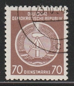 DDR 1954 16 Dienst 70p, Gest, Ophalen of Verzenden, DDR, Gestempeld
