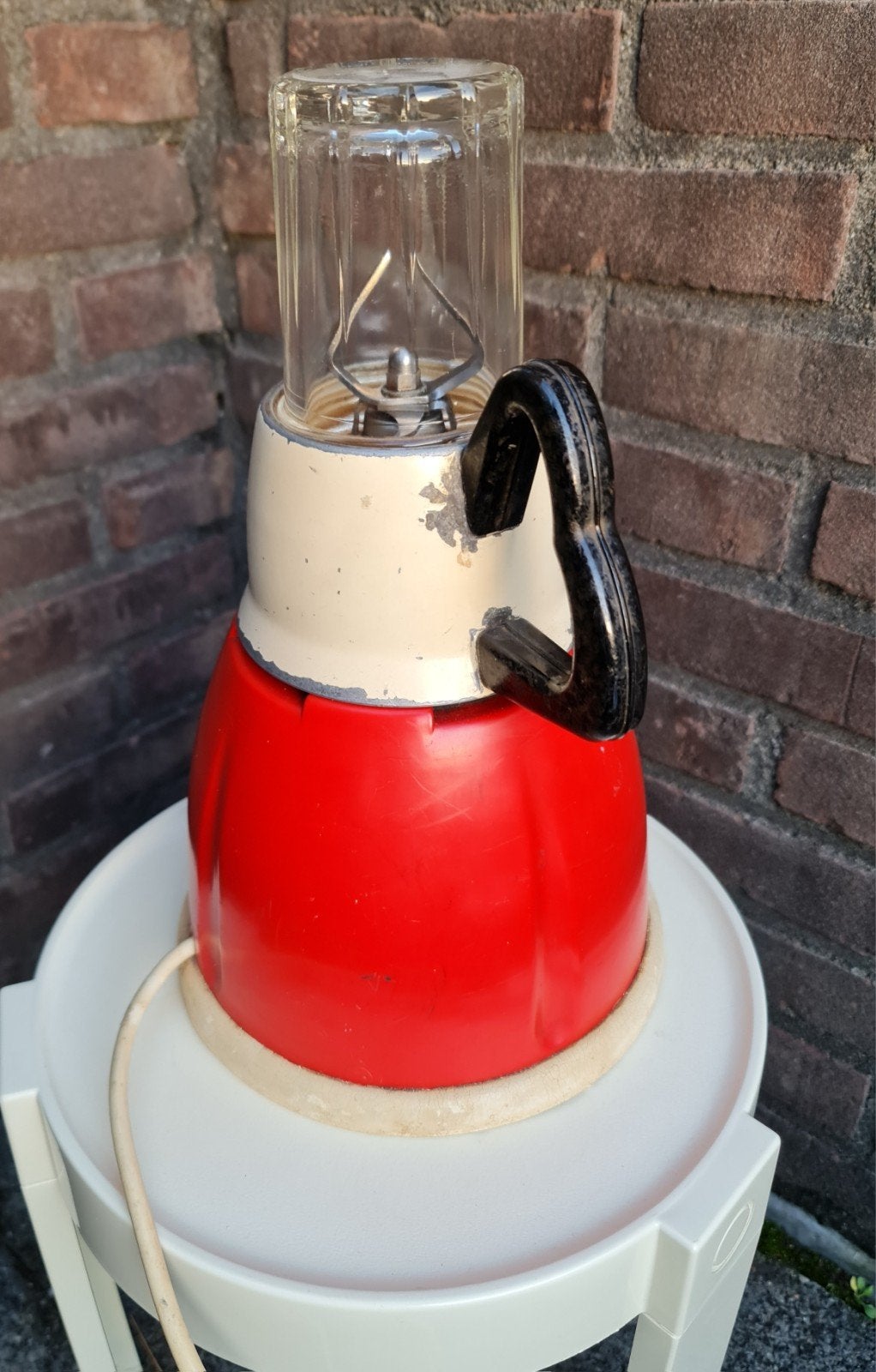 Blender mixer koffiemaler antiek design rood wit werkt mooi, Antiek en Kunst, Ophalen