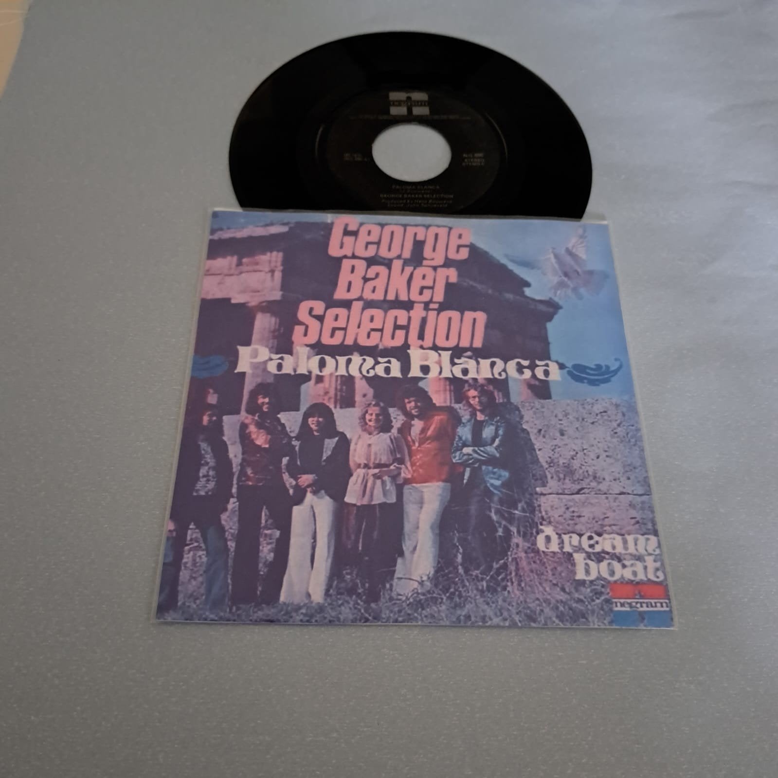 George Baker Selection - Paloma Blanca 7 inch vinyl single, Cd's en Dvd's, Ophalen, Gebruikt, 7 inch, Fotohoes