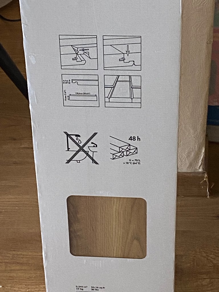 Laminaat, Ophalen, Bruin, Nieuw, Minder dan 10 m²