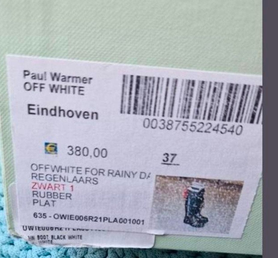 laarzen off white, Ophalen, Zo goed als nieuw, Zwart