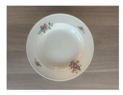 Mooie klassieke ontbijtbordjes met bloemetje | 3 stuks, Nieuw, Ophalen of Verzenden, Bord(en), Overige stijlen