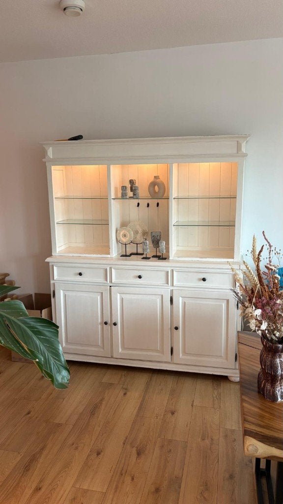 Witte buffetkast, Ophalen, Gebruikt, 200 cm of meer, 150 tot 200 cm