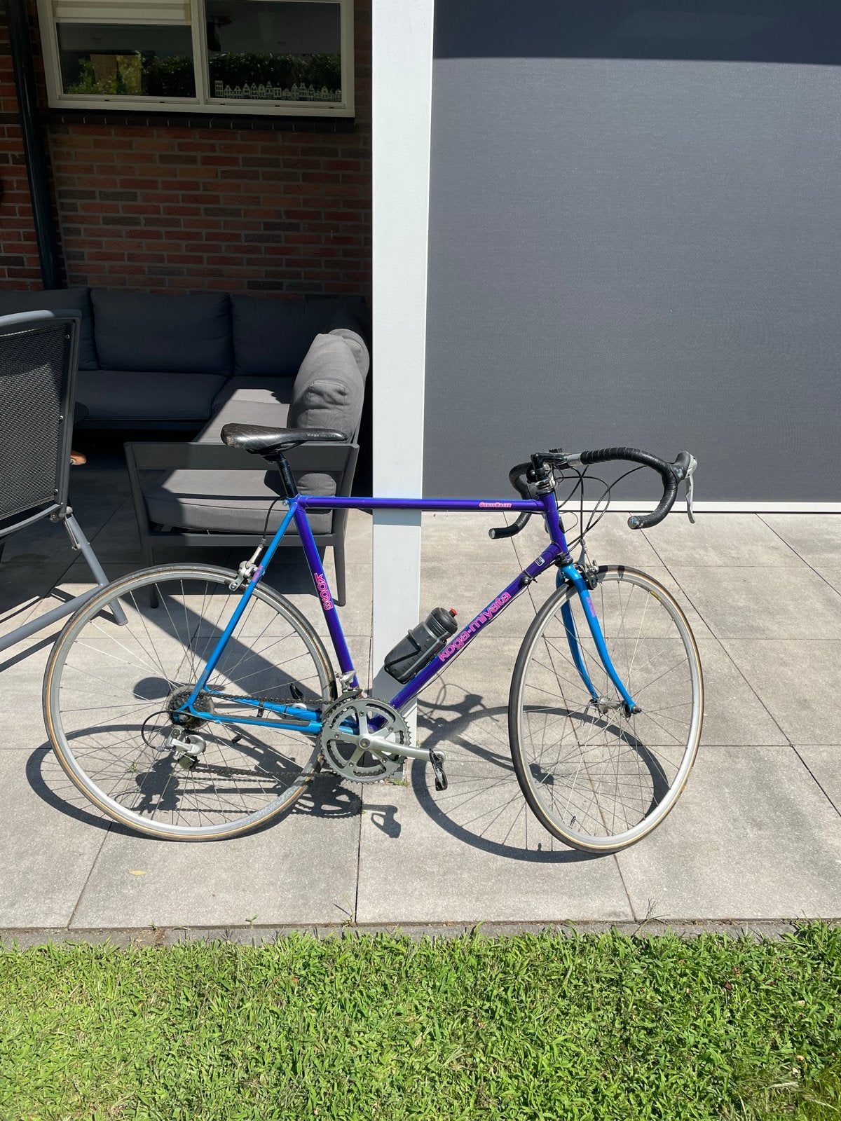 Vintage Koga Miyata racefiets, blauw/paars, Fietsen en Brommers, Fietsen | Racefietsen, Ophalen, 28 inch, Gebruikt, Koga Miyata