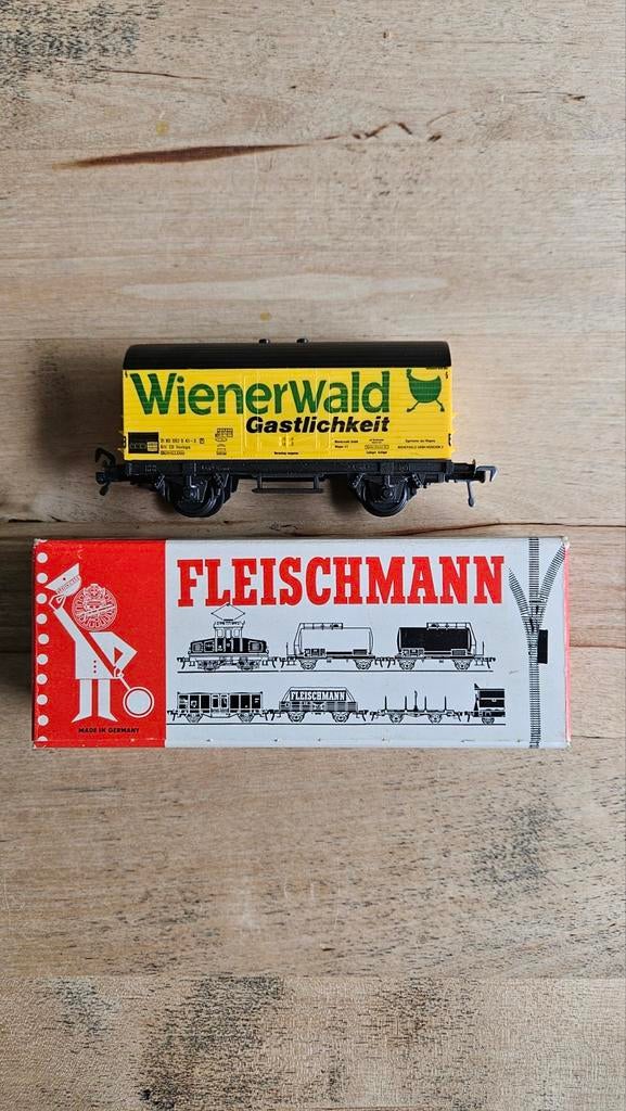 Fleischmann goederen wagonnetje in doos., Ophalen of Verzenden, Gelijkstroom, Wagon, Fleischmann