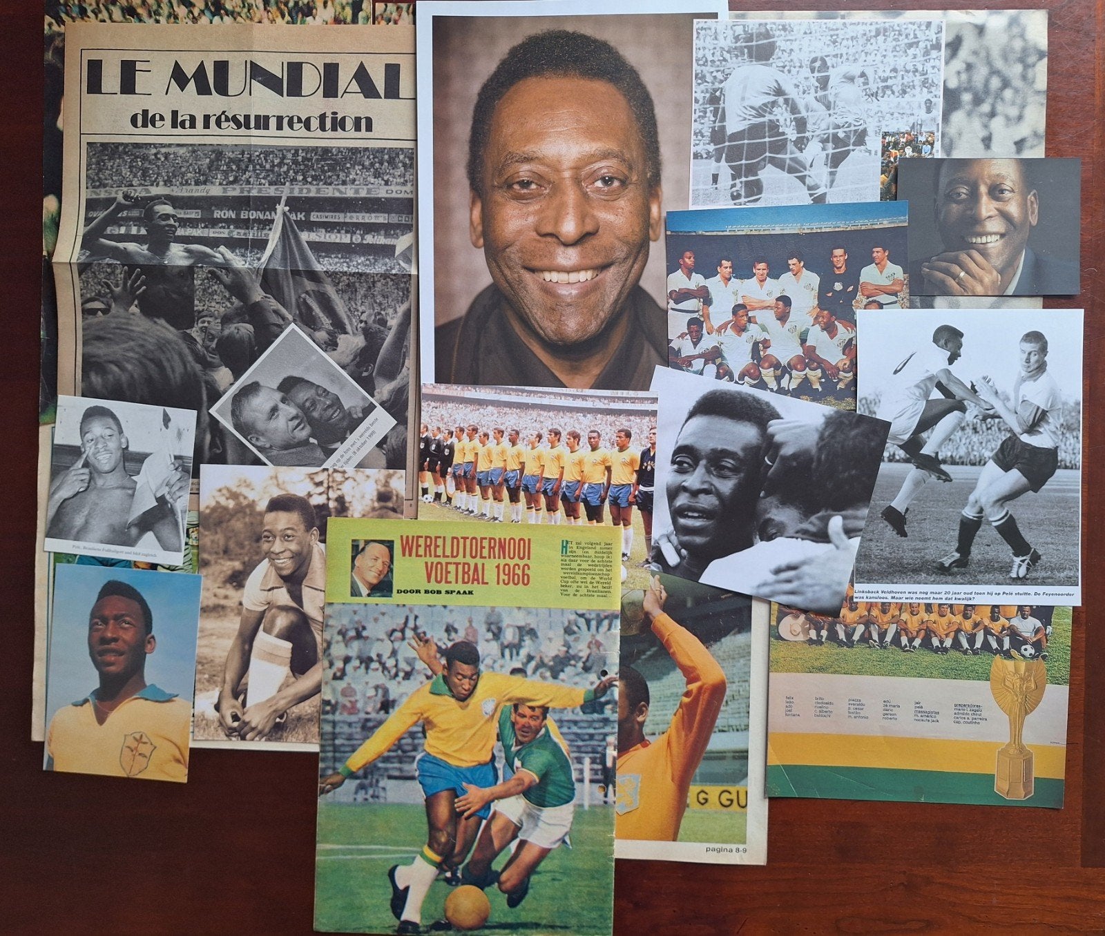 Dossier Pele - Brazilië, Verzamelen, Sportartikelen en Voetbal, Ophalen of Verzenden, Gebruikt, Buitenlandse clubs, Boek of Tijdschrift