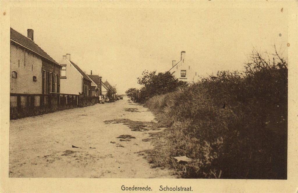 Goedereede. - Schoolstraat. - ongelopen, Verzenden, 1920 tot 1940, Ongelopen, Noord-Brabant
