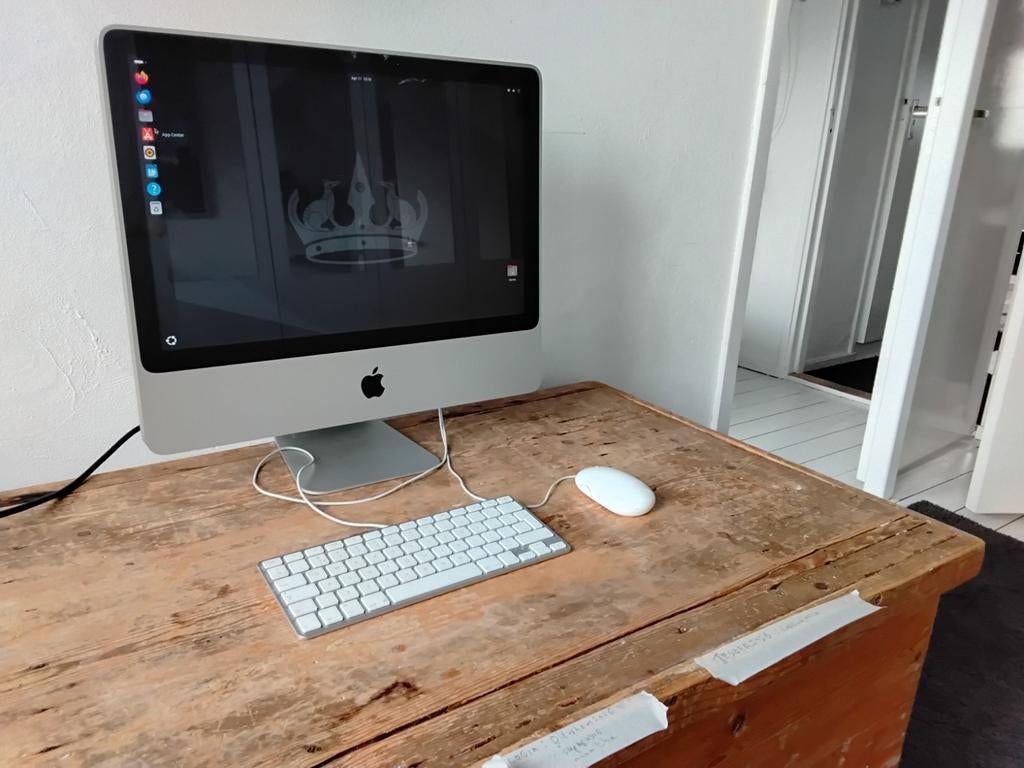 iMac 2009 met Ubuntu, muis en toetsenbord, Gebruikt, 320gb, 2 tot 3 Ghz, HDD