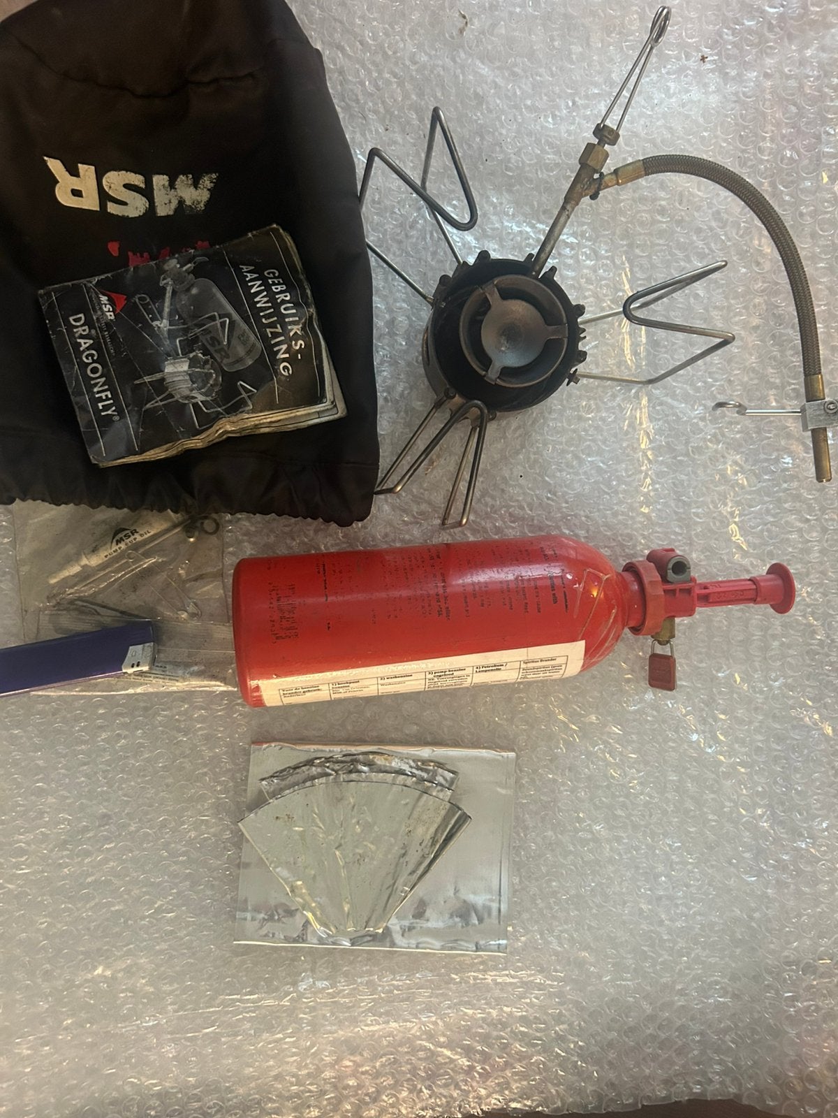 MSR Benzinebrander Dragonfly - Robuuste Outdoor Brander, Ophalen of Verzenden, Gebruikt