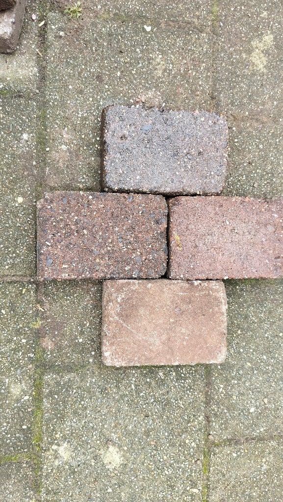 Gebruikte terrastegels van beton, Tuin en Terras, Ophalen, Gebruikt, 5 tot 10 m², Beton