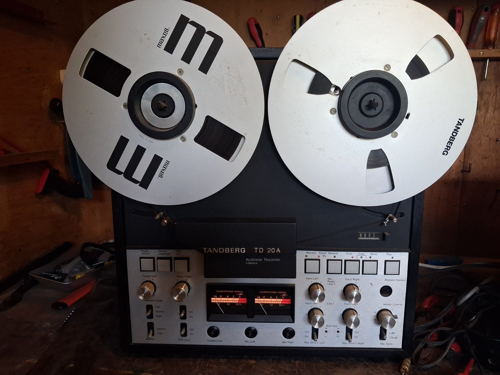 Tandberg TD 20A Bandrecorder - Vintage Audio, Ophalen, Bandrecorder, Met banden