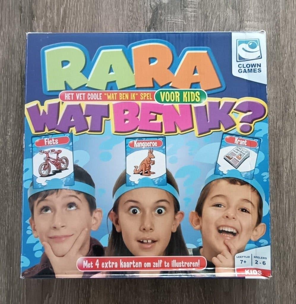 Rara wat ben ik (voor kinderen), Hobby en Vrije tijd, Vijf spelers of meer, Ophalen of Verzenden, Gebruikt, Clown Games