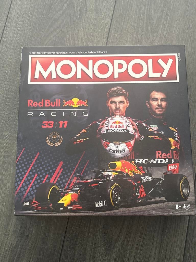 Monopoly Red Bull Racing 33/11 Formule 1 Bordspel, Hobby en Vrije tijd, Gezelschapsspellen | Bordspellen, Een of twee spelers