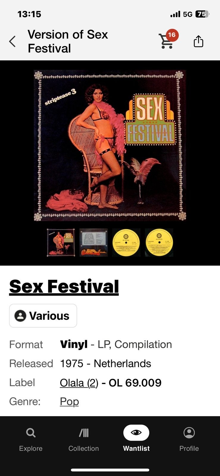 Gezocht sex festival vinyl lp, Cd's en Dvd's, Vinyl | Pop, Ophalen of Verzenden, Zo goed als nieuw, 12 inch