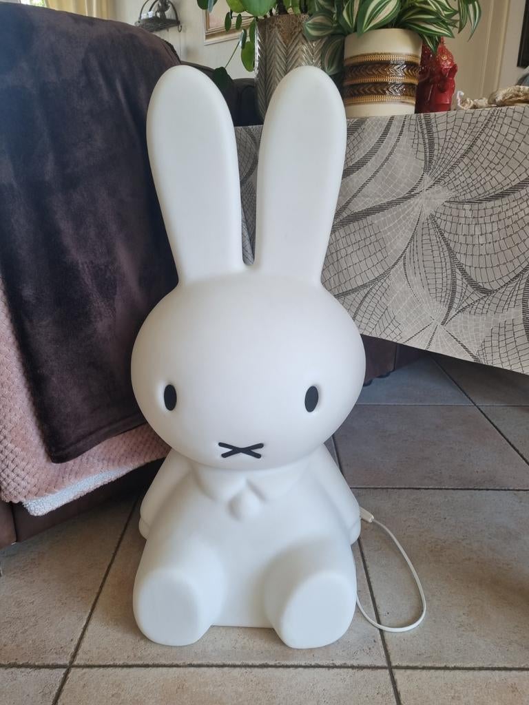 Grote Miffy / Nijntje 80cm  lamp - sfeervolle verlichting, Ophalen, Zo goed als nieuw, Modern, Kinderkamer, Design