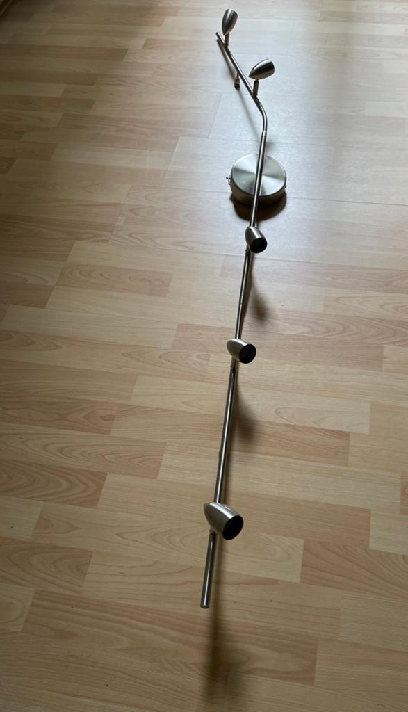 IKEA LEDING plafondlamp – 5 spots (gebruikt), Ophalen, Zo goed als nieuw, Metaal of Aluminium, Led