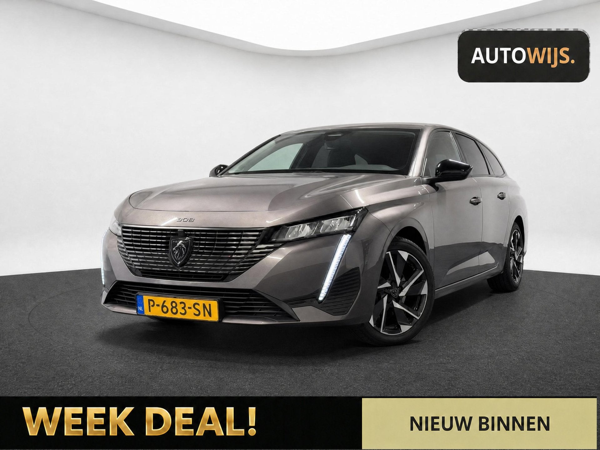 Peugeot 308 SW 1.2 PureTech Allure Pack Business|NWE MODEL|N, Auto's, Voorwielaandrijving, Dealer onderhouden, 1199 cc, Leder en Stof