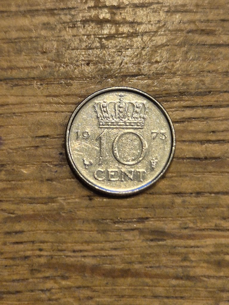 Nederland - 10 Cent 1973, Postzegels en Munten, Munten | Nederland, Verzenden, Koningin Juliana, 10 cent, Losse munt