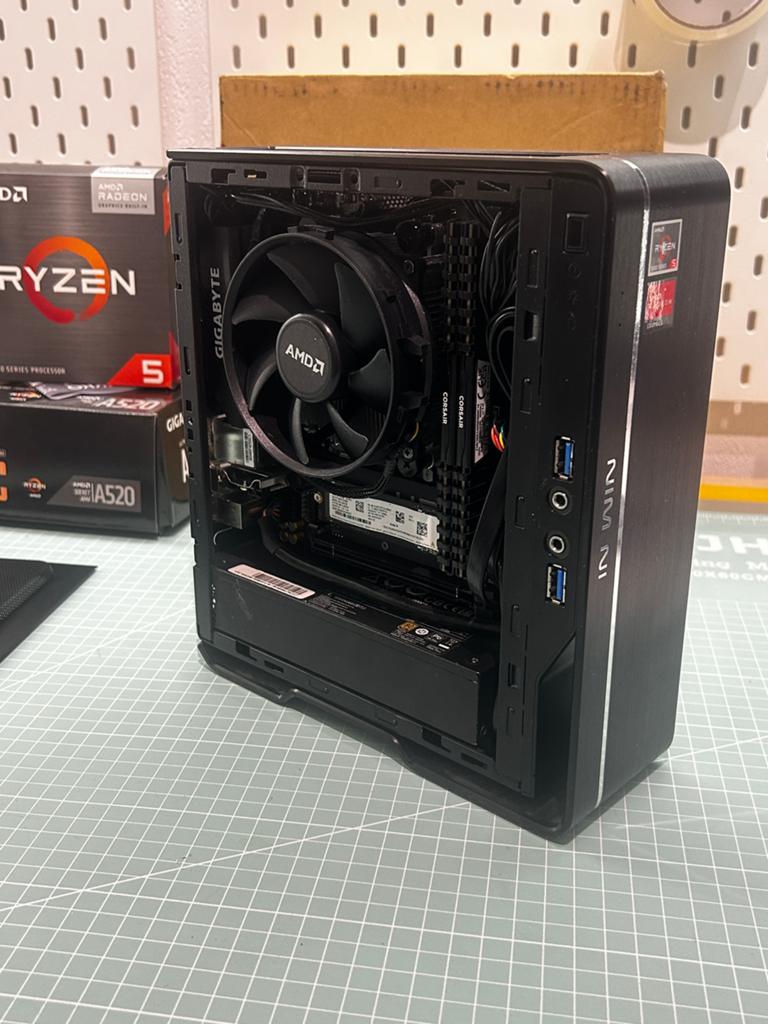 Mini-ITX PC Ryzen 5600G 32GB RAM, Ophalen, Zo goed als nieuw, 4 Ghz of meer, SSD