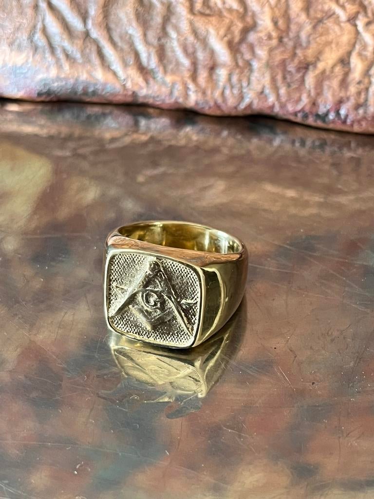 Massieve heren ringen , signet/zegel/statement ring, Sieraden, Tassen en Uiterlijk, Ringen, 19 tot 20, Nieuw, Ophalen of Verzenden