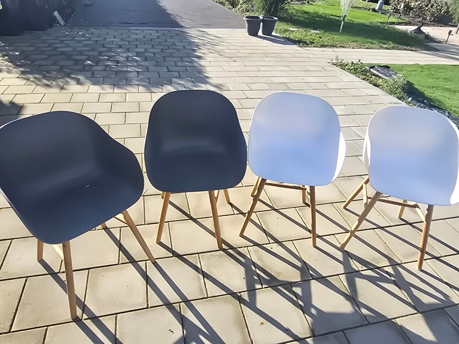 4 kuipstoelen, Huis en Inrichting, Ophalen, Hout