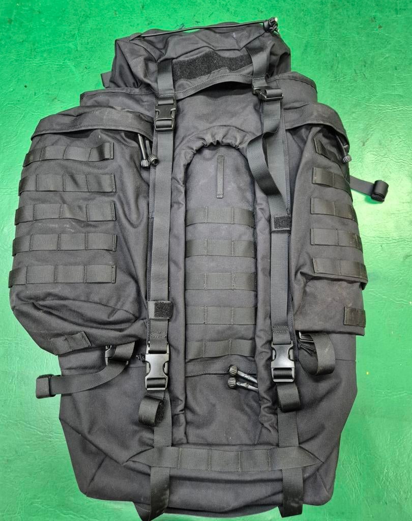 Militaire Rugzak 60L Zwart - KPU Bedrijf - Nieuw, Overige merken, 40 cm of meer, Nieuw, Ophalen of Verzenden