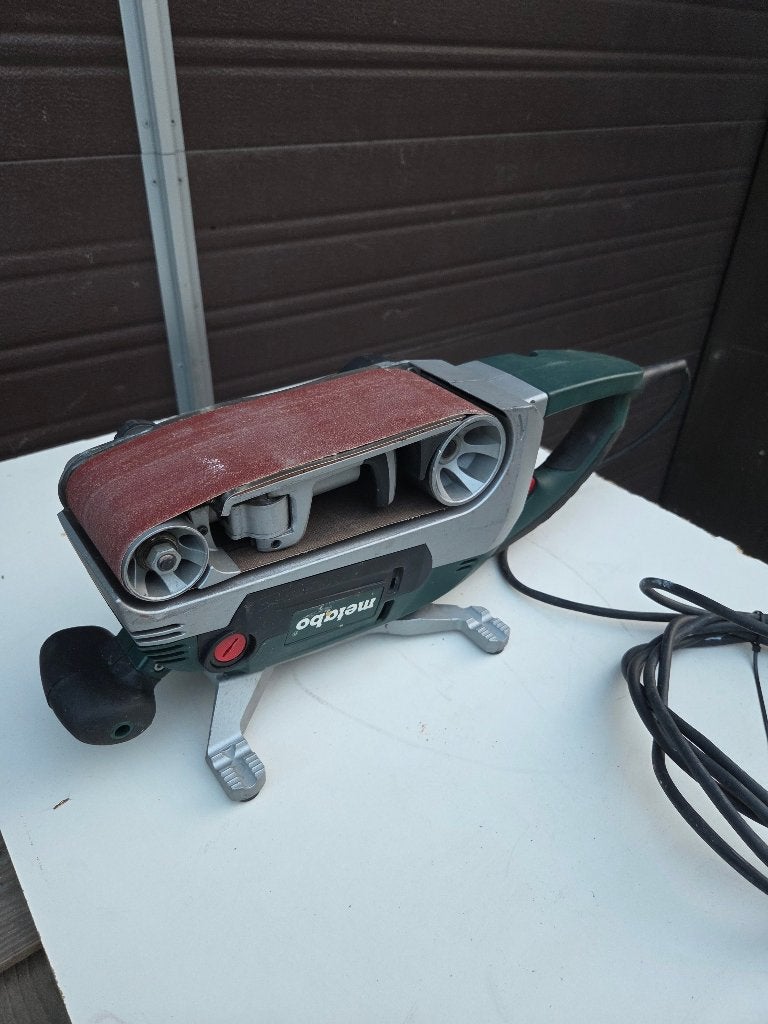 METABO bandschuurmachine BAE 75, Ophalen of Verzenden, Gebruikt, 1200 watt of meer, Bandschuurmachine