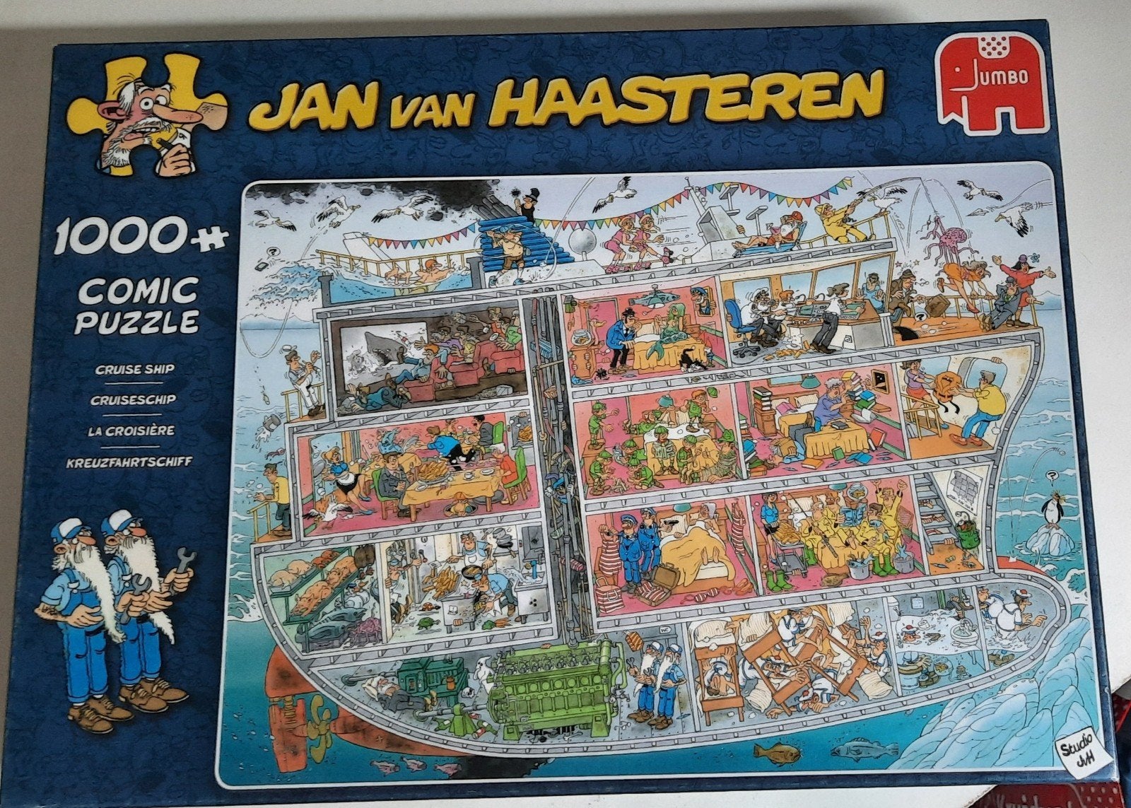 Jan van Haasteren - cruise schip - 1000 stukjes - Compleet, Ophalen of Verzenden, 500 t/m 1500 stukjes, Zo goed als nieuw, Legpuzzel