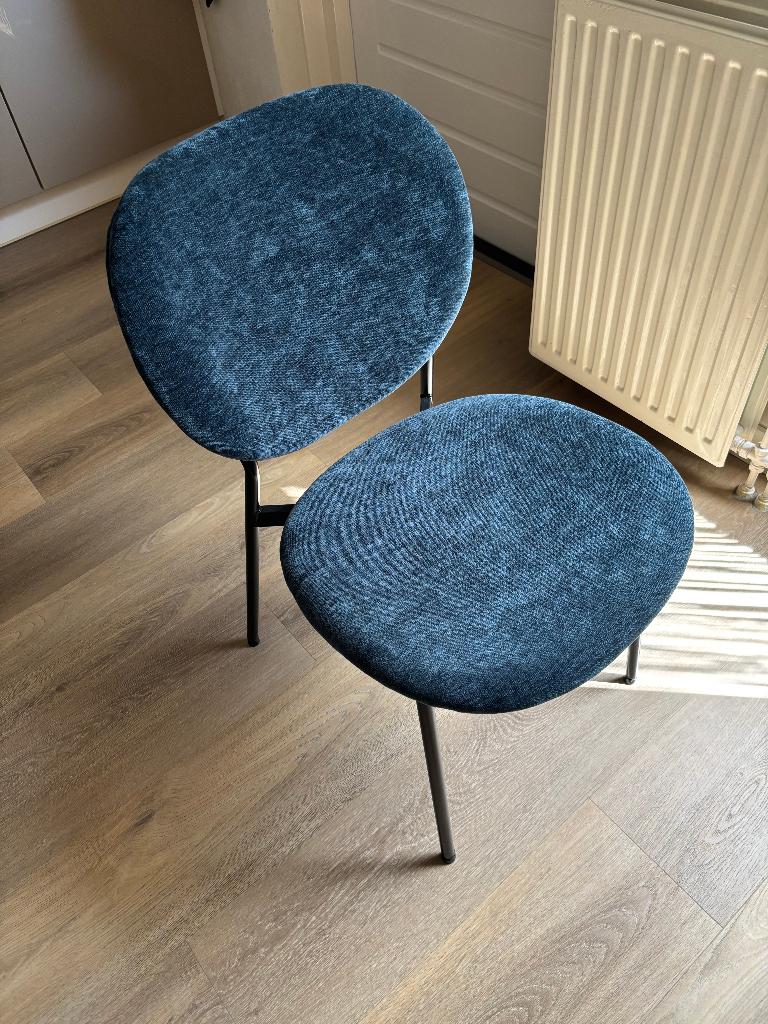 Eetkamer stoelen, Ophalen, Blauw, Nieuw, Vier